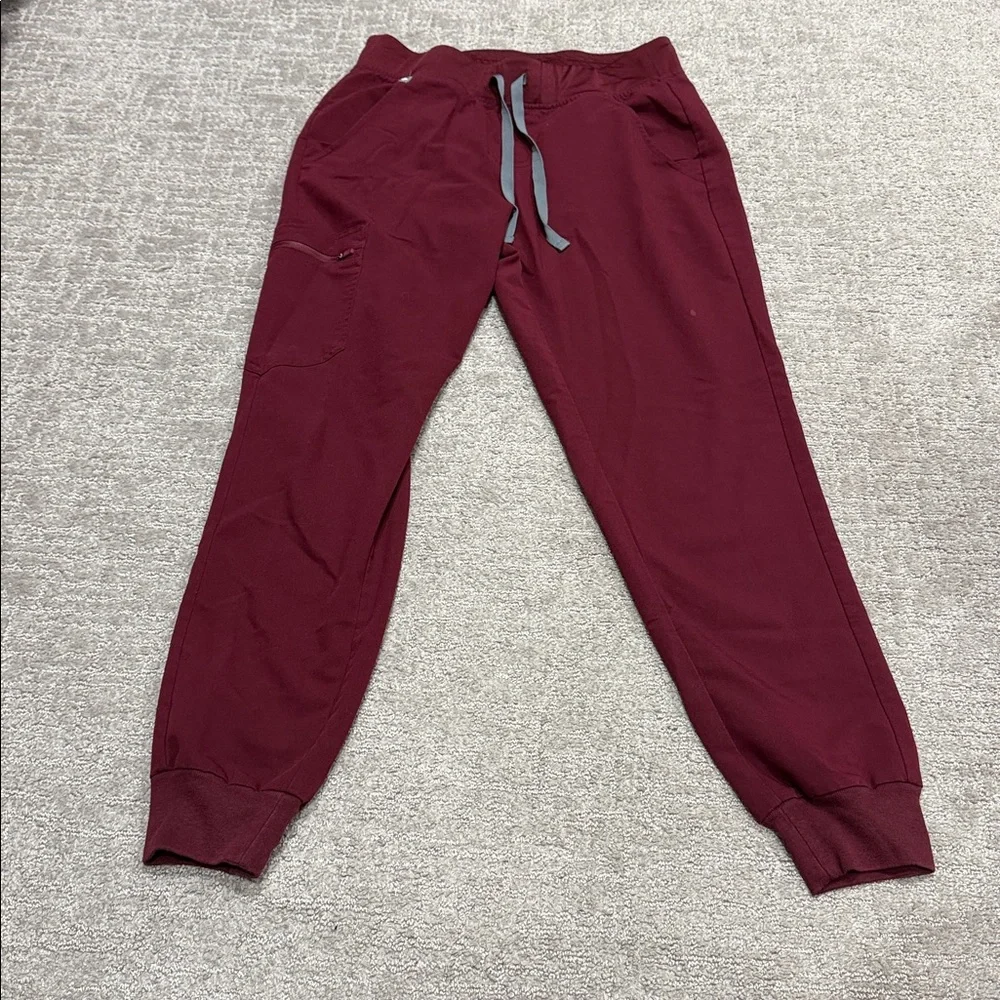 FIGS Burgundy Maroon Scrubs Set SMALL - Picture 4 of 5